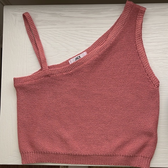 Jack by BB Dakota One Shoulder Cropped Tank - Picture 2 of 4